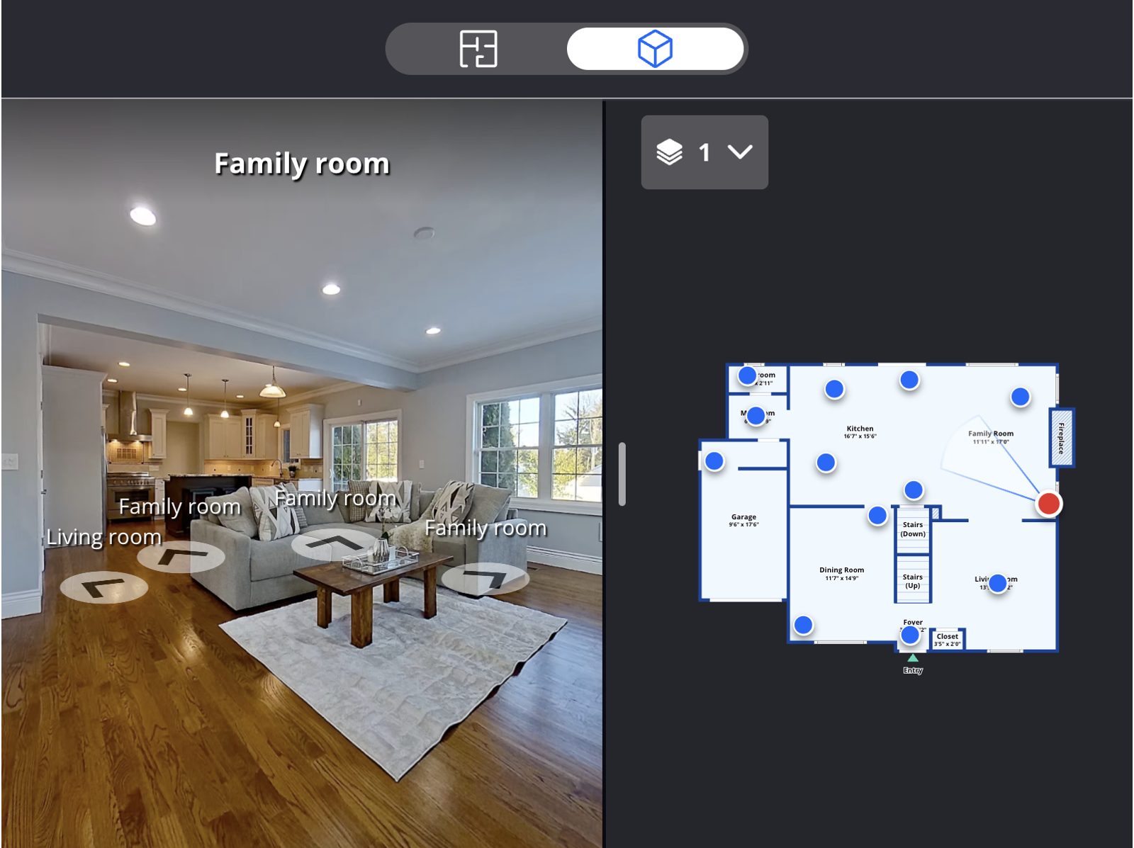 Zillow 3D Home tour with interactive floor plan captured by Regalis Realty Media
